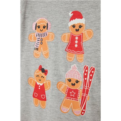 Camiseta Gris claro jaspeado