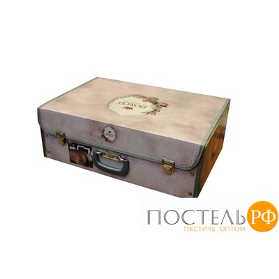 11236 КПБ DO&CO с Плед Вязаный 220х240 (50х70/4 шт) TWIN лиловый