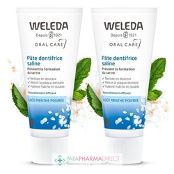 Weleda Pâte Dentifrice Saline - Prévient la Formation du Tartre 2x75 mlLot  × 2