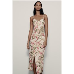 VESTIDO MIDI ESTAMPADO FLORAL