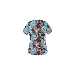 UA Imperial Garden Espresso Print Scrub Top