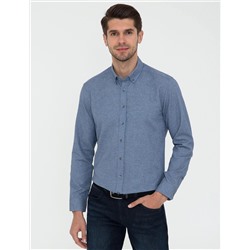 Mavi Slim Fit Uzun Kollu Gömlek