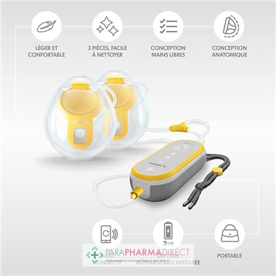 Medela Freestyle Hands-Free - Tire-Lait Electrique Double Mains Libres