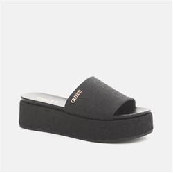 Jacquard Logo Flatform Sandals