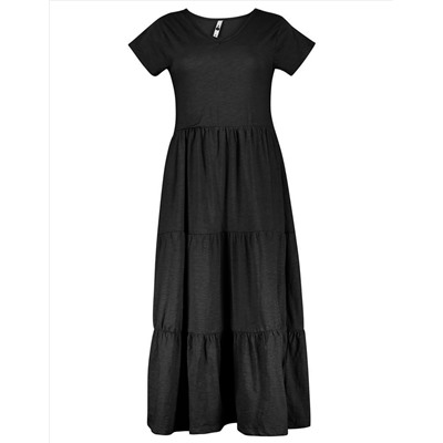 Damen Maxikleid - V-Ausschnitt