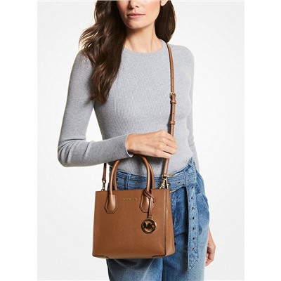 MICHAEL MICHAEL KORS Mercer Medium Pebbled Leather Crossbody Bag