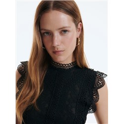 Bluse mit Spitze