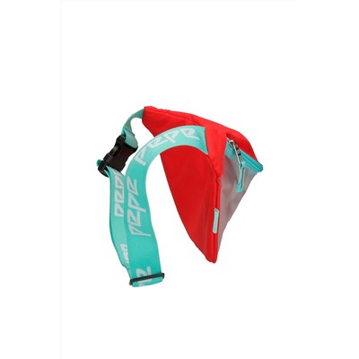 Riñonera Rojo y turquesa