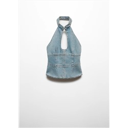 Top vaquero cuello halter
