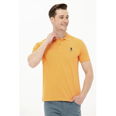 Erkek Turuncu Basic Polo Yaka Tişört