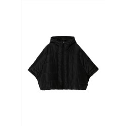 Anorak con capucha Negro