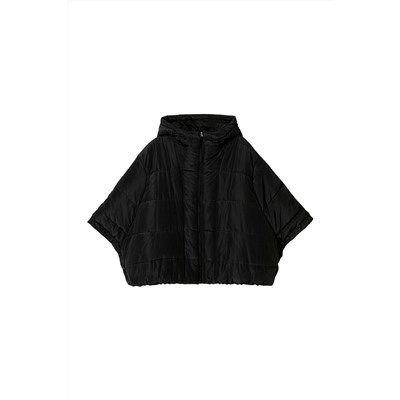 Anorak con capucha Negro