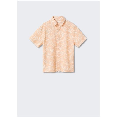 Camisa regular fit estampado hojas -  Niño | MANGO OUTLET España
