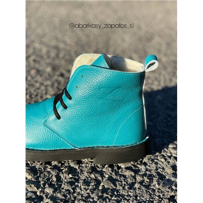 Ab.Zapatos 4619/2 turquesa+PELLE Mochibol acuarios