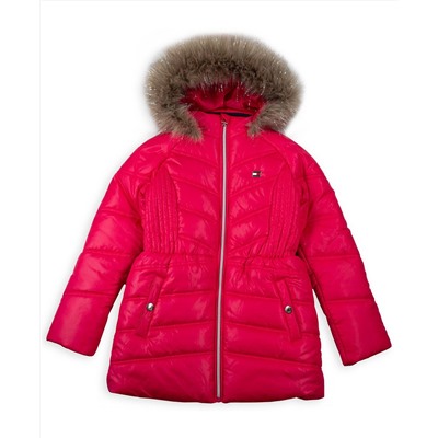 Tommy Hilfiger Big Girls Puffer Jacket With Faux Fur Hood