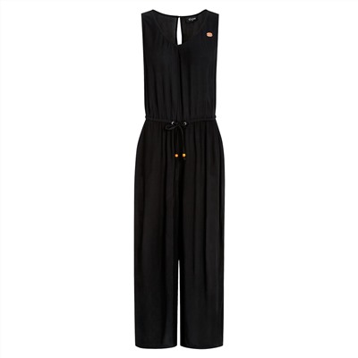 Damen Jumpsuit in Crepp-Optik