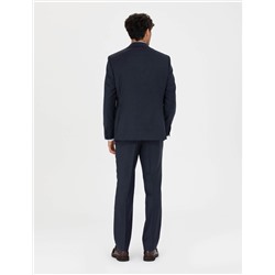 %100 Yün Lacivert Slim Fit Takım Elbise