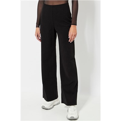 Pantalón de pana cintura alta - Negro