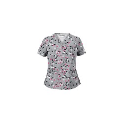 UA Nature's Heart Silver Scrub Top
