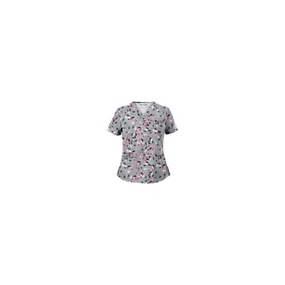UA Nature's Heart Silver Scrub Top