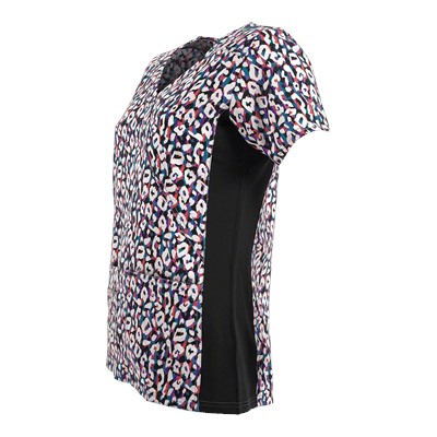 WonderWink Scrubs Four-Stretch Rodeo Drive Print Top