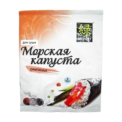 MIDORI Sea kale for sushi Морская капуста для суши Нори 25г