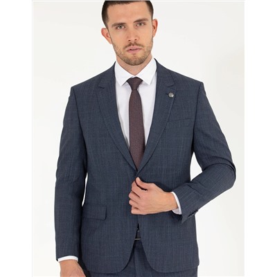 İndigo Slim Fit Takım Elbise