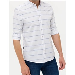 Mavi Slim Fit Uzun Kollu Gömlek