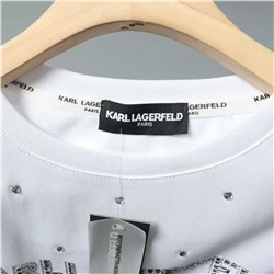 Повседневная хлопковая футболка  KARL LAGERFEL*D ОРИГИНАЛ!
