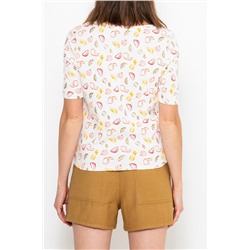Camiseta Blanco y rojo