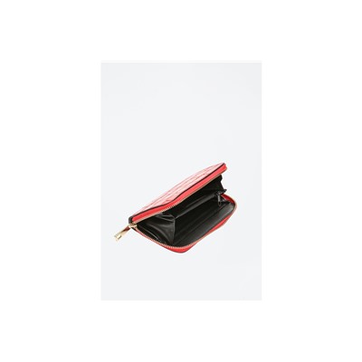 Cartera de piel Moni Croco Rojo