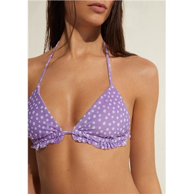 Triangel-Bikinioberteil mit verschiebbaren Cups Cipro