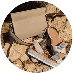 AB. ZAPATOS CRUZ/YUTE · beig Serpiente+Ab.Zapatos PELLE Milan (930) taupe АКЦИЯ