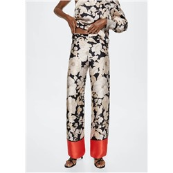 Pantalón estampado floral -  Mujer | MANGO OUTLET Melilla