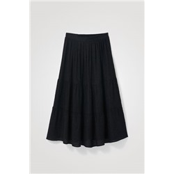 Falda midi evasé