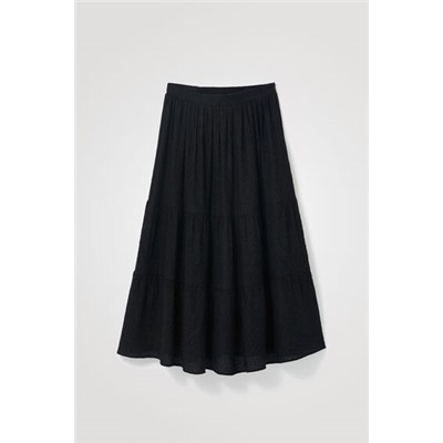 Falda midi evasé