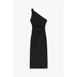 ASYMMETRIC MIDI DRESS