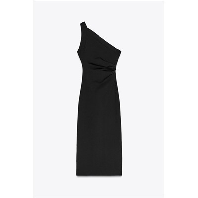 ASYMMETRIC MIDI DRESS