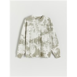 Sweatshirt in Batik-Optik