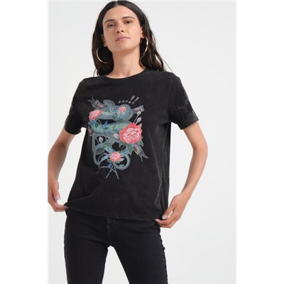 Camiseta arty serpiente