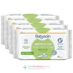 Babysoin Lingettes À L'Eau - LOT de 4x60 LingettesLot  × 4
