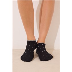 Pack 3 calcetines cortos negro lurex