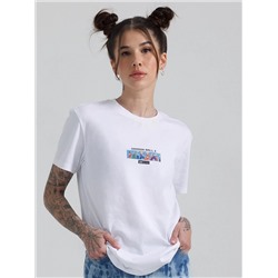 UNISEX LEE AND DRAGON BALL Z USUAL SUSPECTS TEE IN WHITE