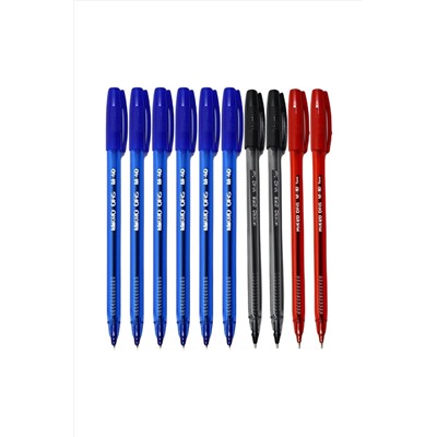 Mikro M-40 Tükenmez Kalem 1.0 Mm 3 Renk Set 10'lu MIKROM4010DT