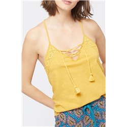Top lencero Vaina Mostaza