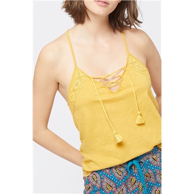 Top lencero Vaina Mostaza