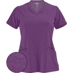 Jockey Scrubs Modern Tonal Embossed V-Neck Top