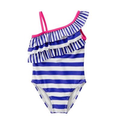 Striped 1-Piece Swimsuit