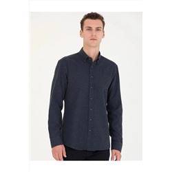 Pierre Cardin Lacivert Slim Fit Uzun Kollu Gömlek ELİFSU BUTİKHOME 1710521.VR036 ELİFSU BUTİKHOME
