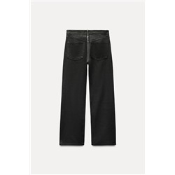 ZW COLLECTION RELAXED MID-WAIST WAXED JEANS